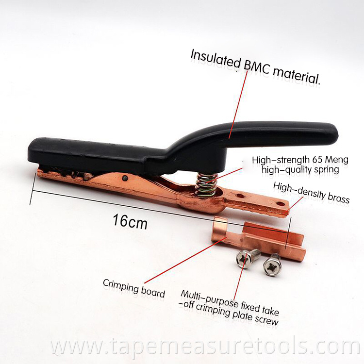 800a Pure copper arc welding electrode holder spot electrode holder with insulated handle